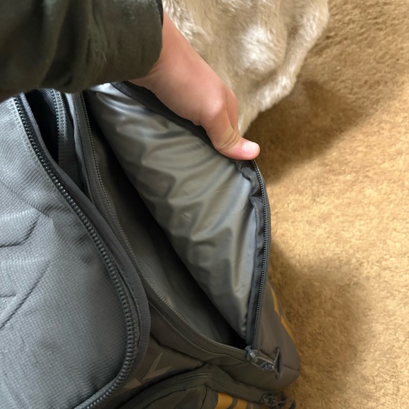 Stylish Gray pickleball Backpack with Gold Accents - Picture 13 of 14